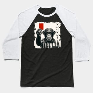 Chimp Referee, Japanese Pun Baseball T-Shirt